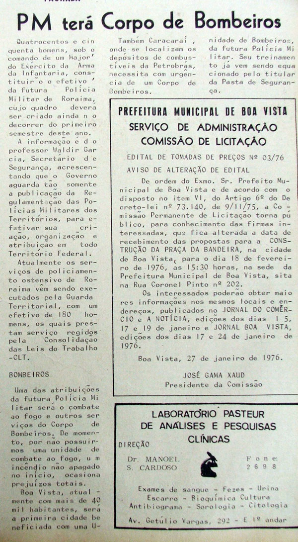 Foto histórica do Corpo de Bombeiros